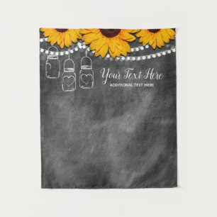 Sonnenblume-Maurer-Glas-Foto-Stand-Hintergrund Wandteppich