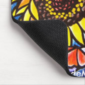 Sonnenblume-Mausunterlage Mousepad (Ecke)