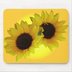 Sonnenblume-Mausunterlage-schöne gelbe Mousepad