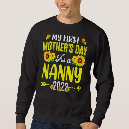 Sonnenblume Mein erster Muttertag als Kindermädche Sweatshirt (Vorderseite)