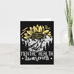 Sonnenblume Mental Health Awareness Montag Karte