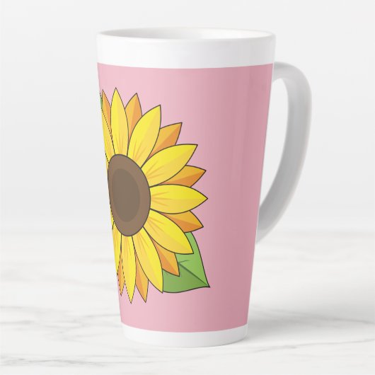 Sonnenblume Milchtasse (Rechte Ecke)