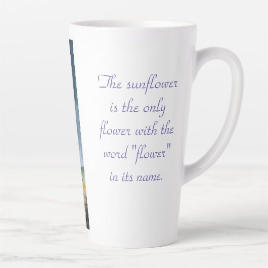 Sonnenblume Milchtasse (Rechts)