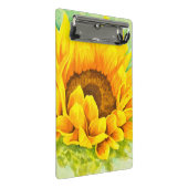 Sonnenblume Mini Klemmbrett (Schrägansicht)