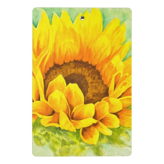 Sonnenblume Mini Klemmbrett (Rückseite)