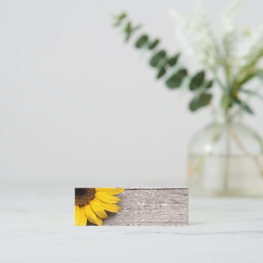 Sonnenblume Mini Visitenkarte (Stehend Vorderseite)