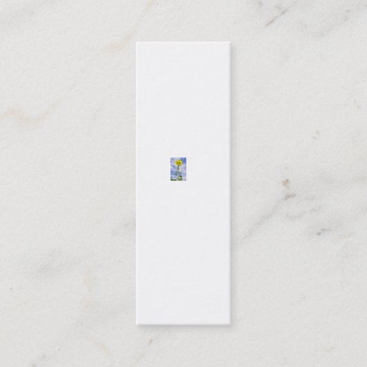 Sonnenblume Mini Visitenkarte (Vorderseite)