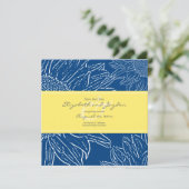 Sonnenblume mit Band Save the Date: Gelb Date (Stehend Vorderseite)