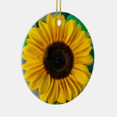 Sonnenblume mit Biene Keramik Ornament (Rechts)