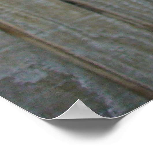 Sonnenblume mit Biene Poster (Ecke)