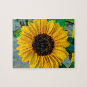 Sonnenblume mit Biene Puzzle
