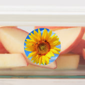 Sonnenblume mit Bienenklebern Etiketten (Befestigt)