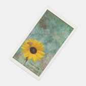 Sonnenblume mit Butterfly-Hochzeit Serviette (Ecke)