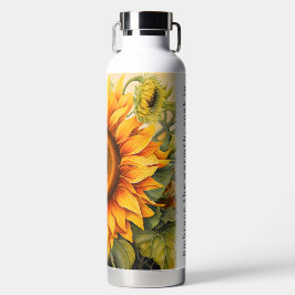 Sonnenblume mit einem inspirierenden Sommerangebot Trinkflasche