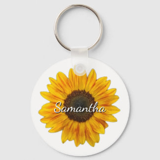 Sonnenblume mit einem Namen  Schlüsselanhänger