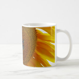 Sonnenblume mit Hummeln Kaffeetasse
