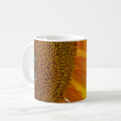 Sonnenblume mit Hummeln Kaffeetasse (Vorderseite Links)