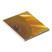 Sonnenblume mit Hummeln Notizblock (angewinkelt)