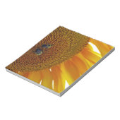 Sonnenblume mit Hummeln Notizblock (Rotiert)