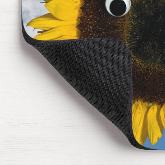 Sonnenblume mit Hut Mousepad (Ecke)