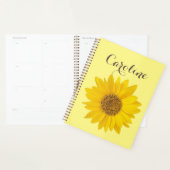 Sonnenblume mit Individuelle Name Gelb Planer (Anzeige)