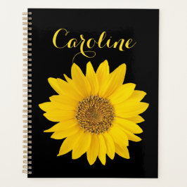 Sonnenblume mit Individuelle Name Planer