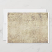 Sonnenblume mit Ladybug Vintage Hochzeit Einladung (Rückseite)