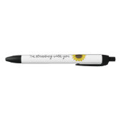 Sonnenblume mit mir bin Stehend mit dir Zitat Kugelschreiber (Unterseite)