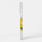 Sonnenblume Mit Monogramm iPhone Hülle (Linke Seite)