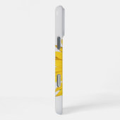 Sonnenblume Mit Monogramm iPhone Hülle (Rechte Seite)