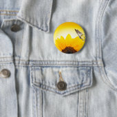 Sonnenblume mit Schmetterling Button (Beispiel)