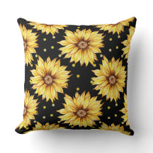 Sonnenblume mit schwarzem Hintergrund