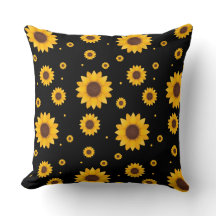 Sonnenblume mit schwarzem Hintergrund