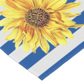 Sonnenblume mit Streifen Kurzer Tischläufer (Ecke)
