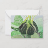 Sonnenblume Mitteilungskarte (Vorderseite)