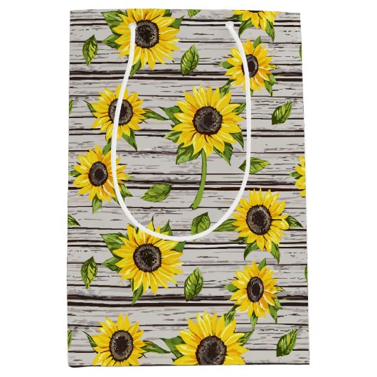 Sonnenblume Mittlere Geschenktüte (Vorderseite)