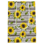 Sonnenblume Mittlere Geschenktüte (Rückseite)