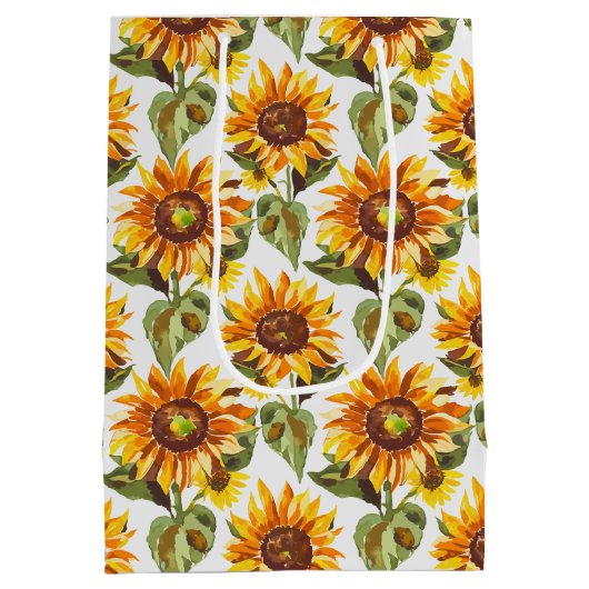 Sonnenblume Mittlere Geschenktüte (Rückseite)