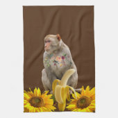 Sonnenblume Monkey Küche Handtuch (Vertikal)