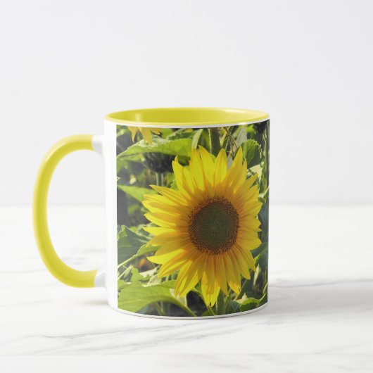 Sonnenblume-Morgen-Tasse Tasse (Links)
