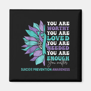 Sonnenblume Motivationsunterstützung Suizidprävent Magnet