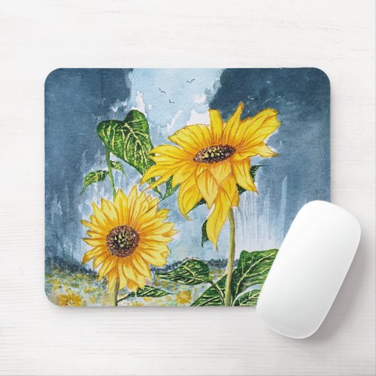 Sonnenblume Mousepad (Mit Mouse)