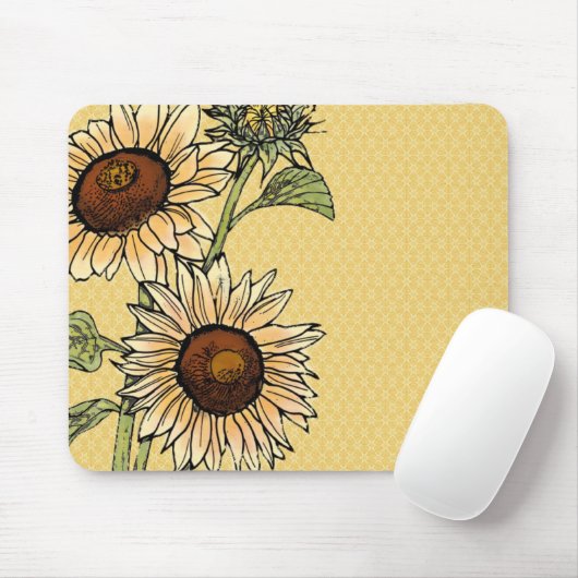 Sonnenblume Mousepad (Mit Mouse)