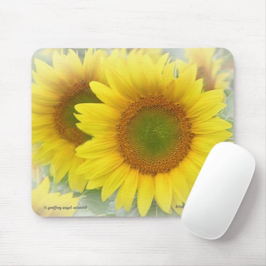 Sonnenblume Mousepad (Mit Mouse)