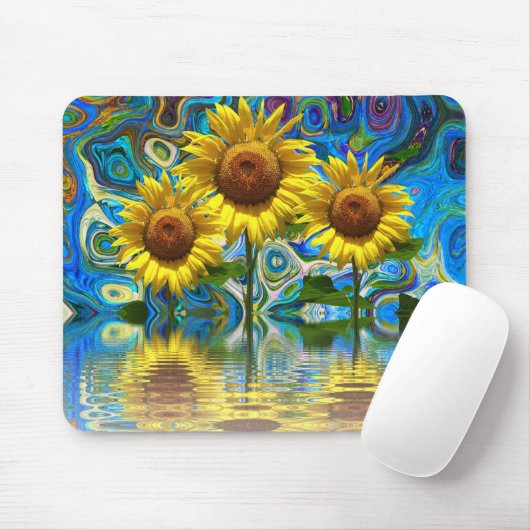 Sonnenblume Mousepad (Mit Mouse)