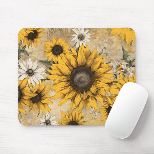 Sonnenblume Mousepad (Mit Mouse)