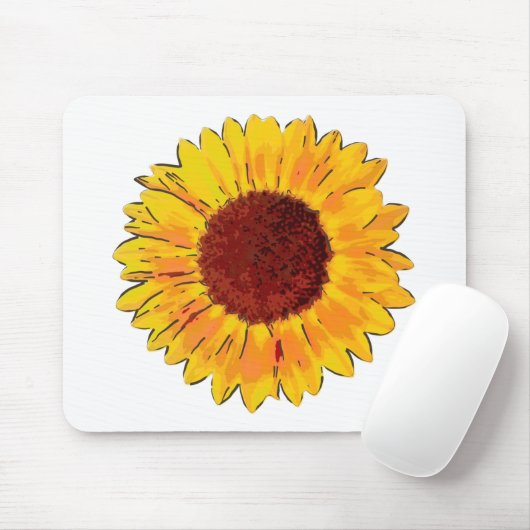 Sonnenblume Mousepad (Mit Mouse)