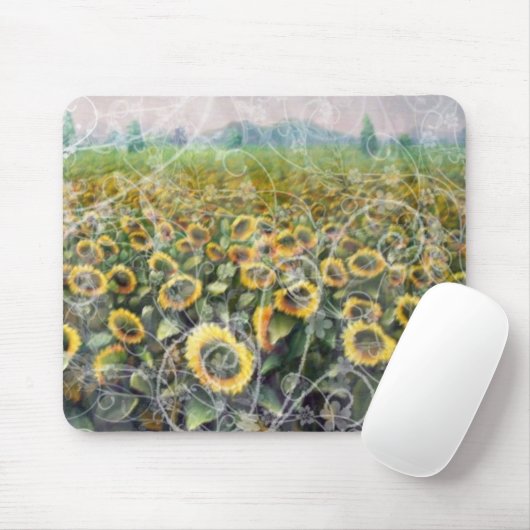Sonnenblume Mousepad (Mit Mouse)
