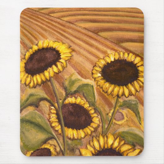 Sonnenblume Mousepad Schöne Gelbe Blume Geschenke (Vorne)