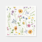 Sonnenblume, Muster der wilden Blume Serviette (Vorderseite)